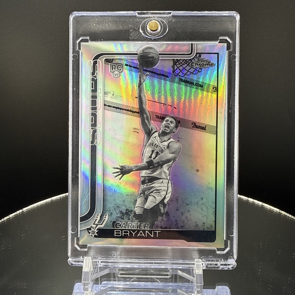 2025-26 Topps Chrome Update Carter Bryant negative refractor SSP